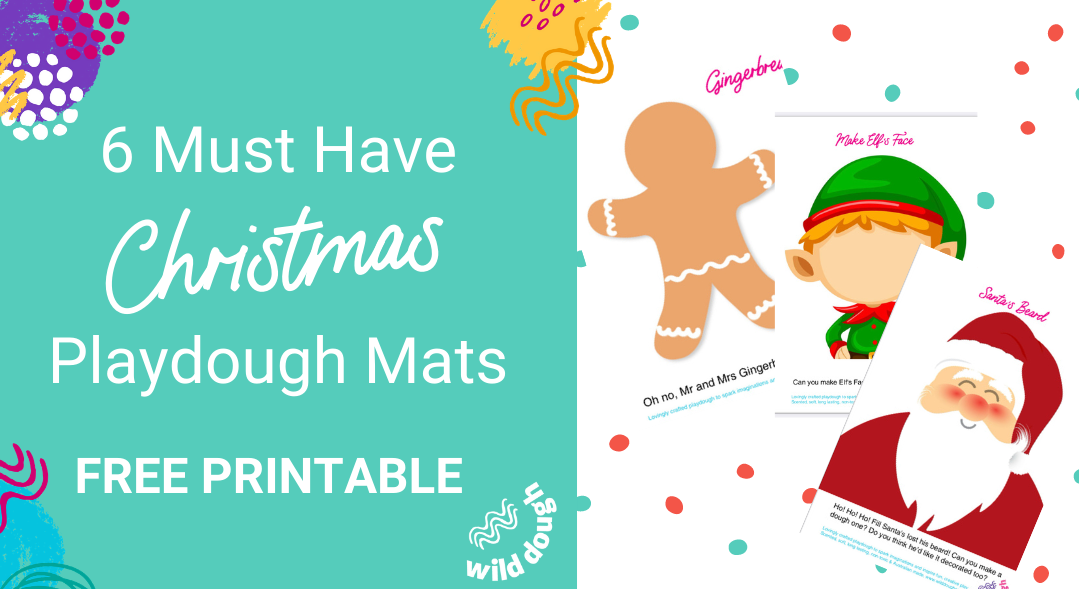 Christmas Playdough Mats - Free Printable
